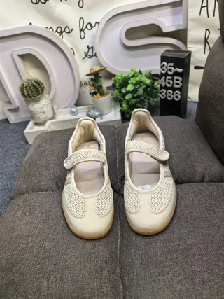 Adidas Beige Marrom Mary Jane Sem Cadarço Correia Tela Tecida Superior Sneakers Lifestyle 10