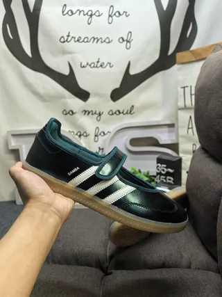 Adidas أحذية ماري جين أسود أزرق بدون أربطة حزام 5