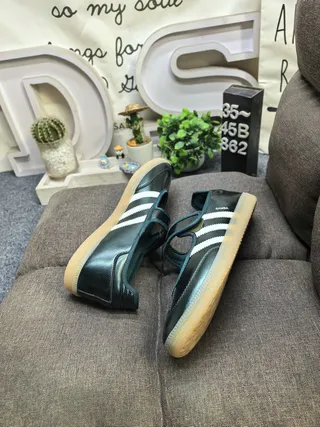 Adidas أحذية ماري جين أسود أزرق بدون أربطة حزام 6