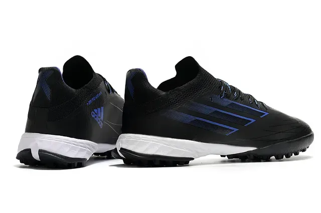Adidas Zapatillas Negras y Azules Low-Cut Superior Sintético Triple Rayas 5