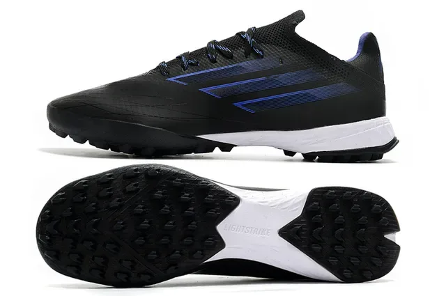Adidas Zapatillas Negras y Azules Low-Cut Superior Sintético Triple Rayas 6