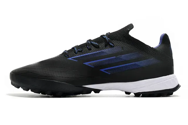 Adidas Zapatillas Negras y Azules Low-Cut Superior Sintético Triple Rayas 7