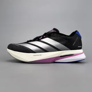 Adidas Chaussures de running noires violettes avec upper mesh ingénierisé et branding à trois rayures