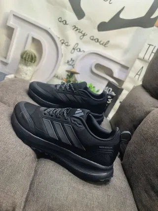 Adidas Black Silver Mesh-and-Synthetic Upper Three-Stripe Side Panel Lifestyle Sneakers 17