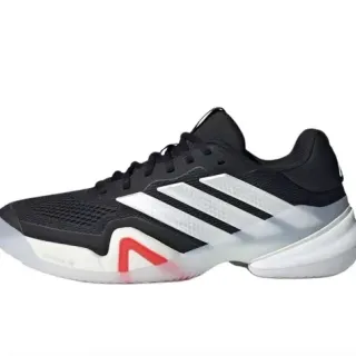Adidas Black White Breathable Mesh Upper Three-Stripe Side Branding Sneakers