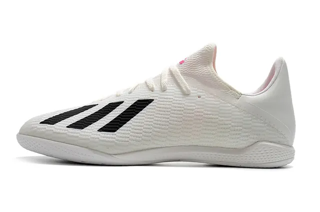 Adidas नीला काला बुनाई ऊपरी तीन पट्टियाँ इनडोर सॉकर जूते 8
