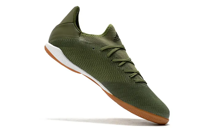 Adidas नीला काला बुनाई ऊपरी तीन पट्टियाँ इनडोर सॉकर जूते 17