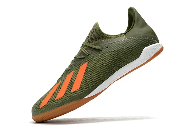 Adidas नीला काला बुनाई ऊपरी तीन पट्टियाँ इनडोर सॉकर जूते 18