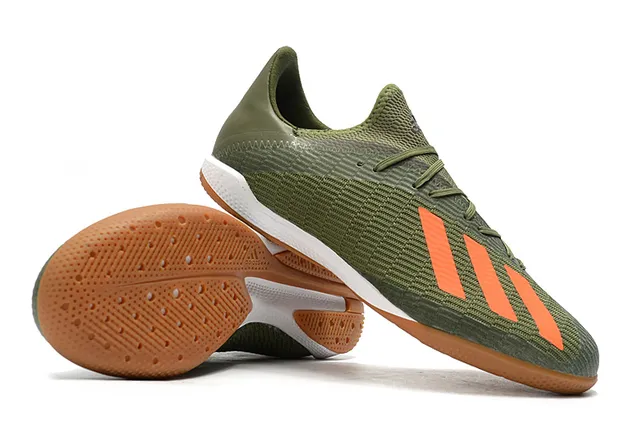 Adidas नीला काला बुनाई ऊपरी तीन पट्टियाँ इनडोर सॉकर जूते 19