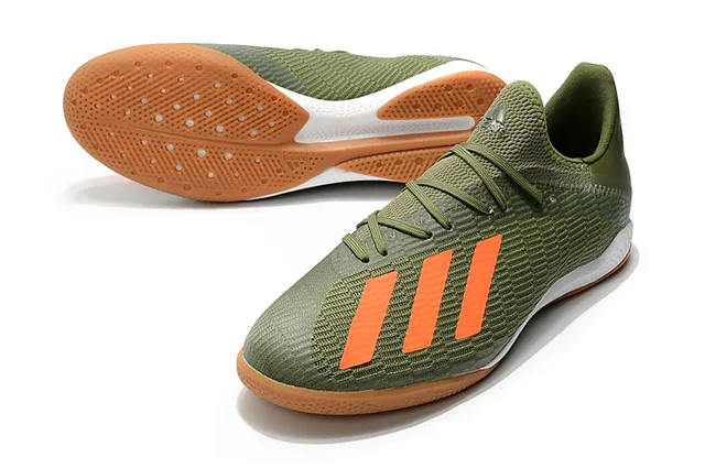 Adidas नीला काला बुनाई ऊपरी तीन पट्टियाँ इनडोर सॉकर जूते 20