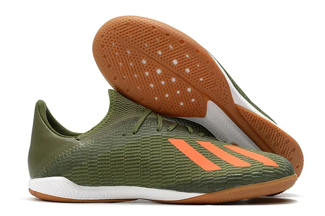 Adidas नीला काला बुनाई ऊपरी तीन पट्टियाँ इनडोर सॉकर जूते 23