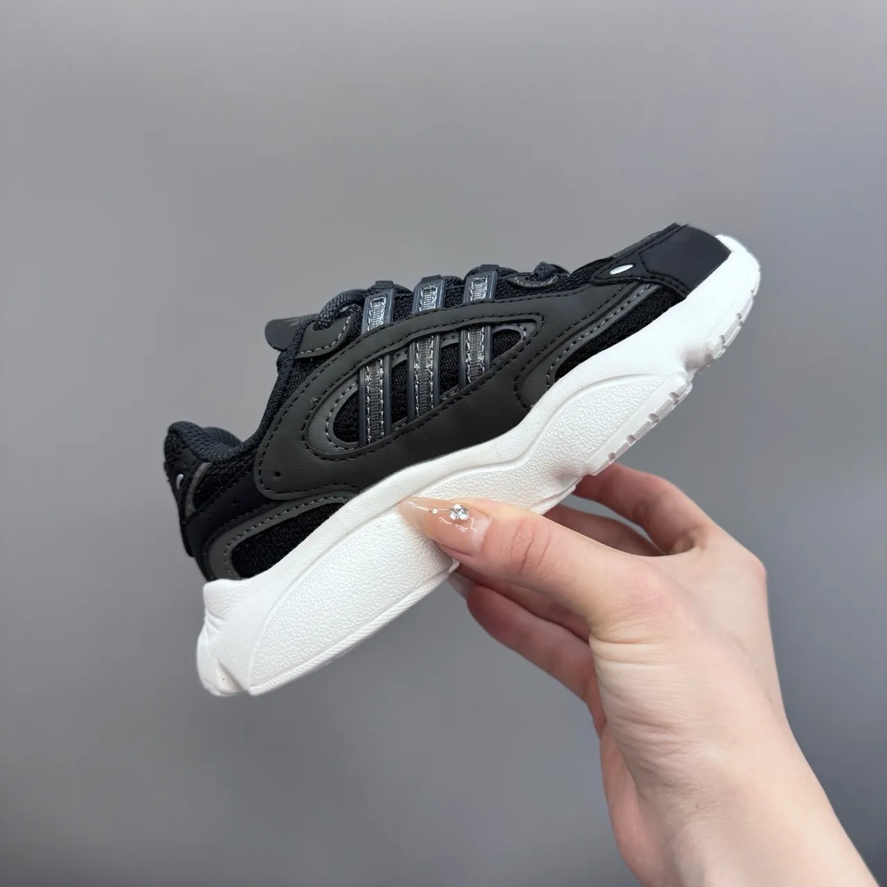 Adidas Zapatillas Deportivas Azules Grises Suela Ondulada Malla Y Superposición De Sintético En La Parte Superior Zapatillas Gruesas 17