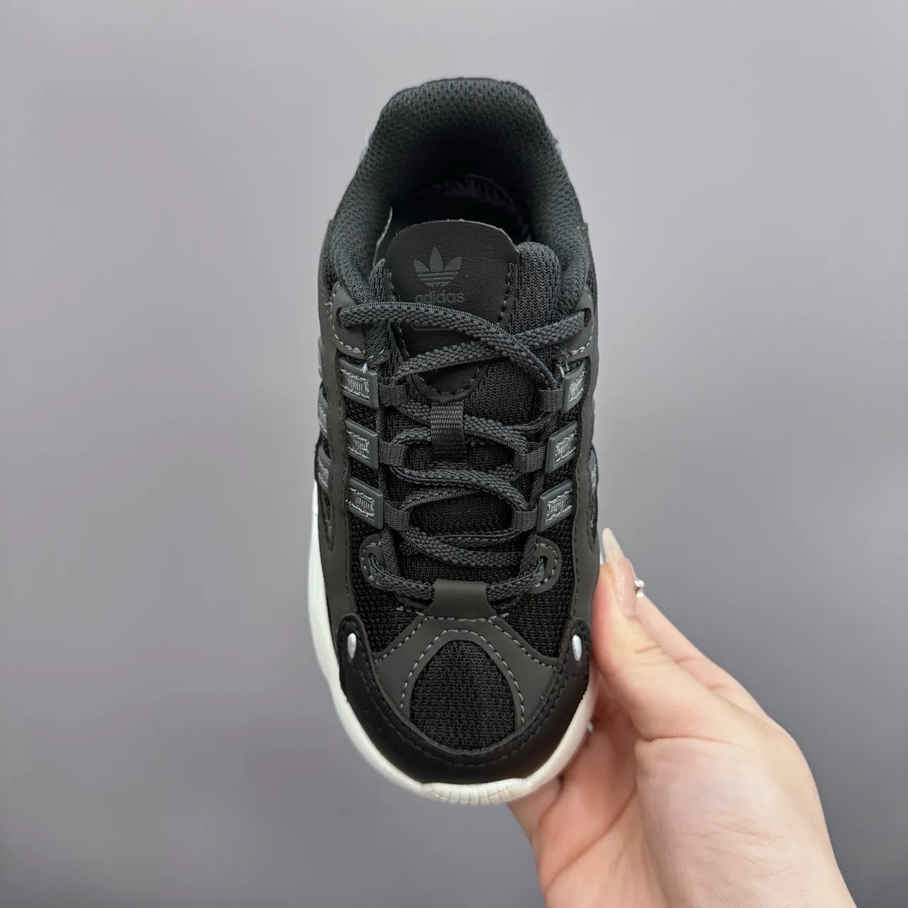Adidas Zapatillas Deportivas Azules Grises Suela Ondulada Malla Y Superposición De Sintético En La Parte Superior Zapatillas Gruesas 19