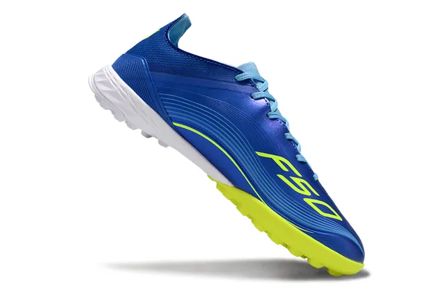 Adidas Azul  Amarelo  Baixo  Corte  Botina  Superior  Metálico  Gramado  Sapatos  Futebol 2