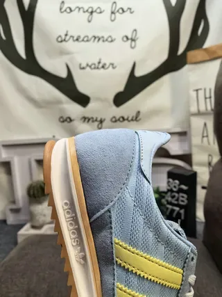 Adidas أزرق أصفر Retro Runner وجه علوي سويدي شبكي أحذية رياضية بنمط الحياة 3