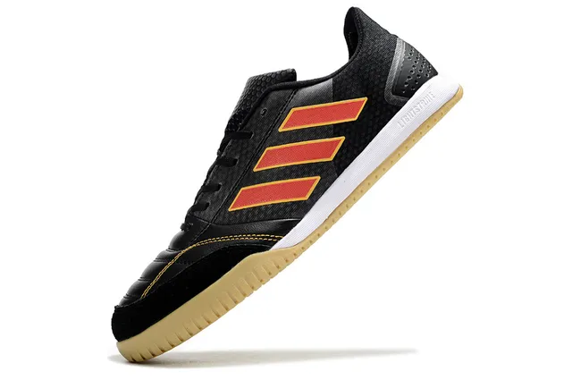 Adidas Copa Black Red Synthetic Leather Upper Quilted Toe Cap Indoor Soccer Shoes 3