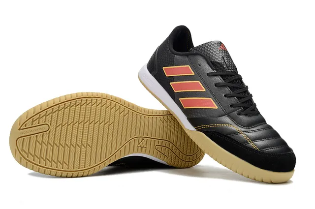 Adidas Copa Black Red Synthetic Leather Upper Quilted Toe Cap Indoor Soccer Shoes 4