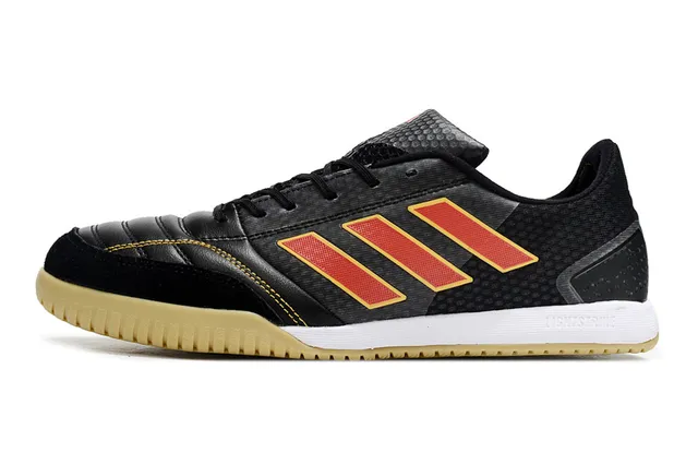 Adidas Copa Black Red Synthetic Leather Upper Quilted Toe Cap Indoor Soccer Shoes 6