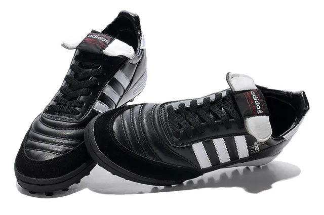 Adidas Copa Preto Branco Couro Superior Three-Stripe Side Turf Soccer Shoes 9