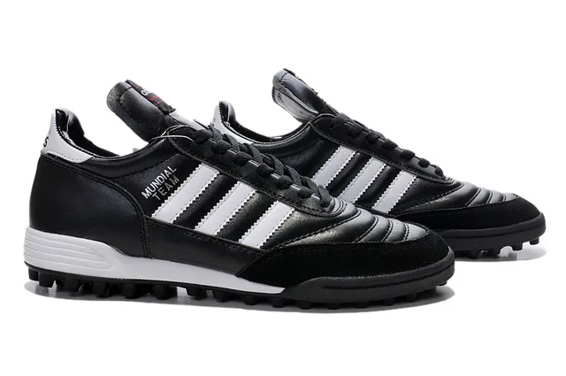 Adidas Copa Preto Branco Couro Superior Three-Stripe Side Turf Soccer Shoes 11