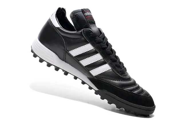 Adidas Copa Preto Branco Couro Superior Three-Stripe Side Turf Soccer Shoes 12