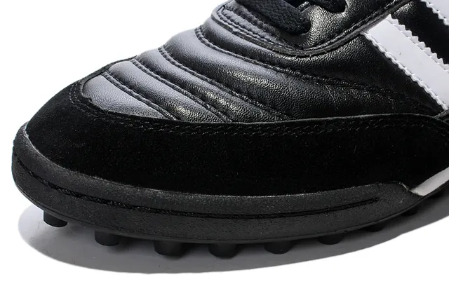 Adidas Copa Preto Branco Couro Superior Three-Stripe Side Turf Soccer Shoes 14