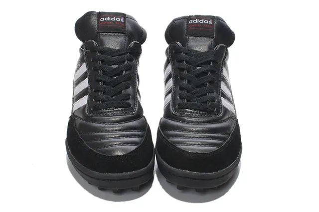 Adidas Copa Preto Branco Couro Superior Three-Stripe Side Turf Soccer Shoes 15