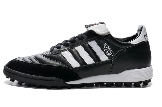 Adidas Copa Preto Branco Couro Superior Three-Stripe Side Turf Soccer Shoes 16
