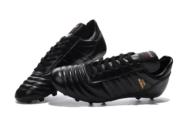 Adidas Copa Mundial Black Gold Firm-Ground Soccer Shoes 2