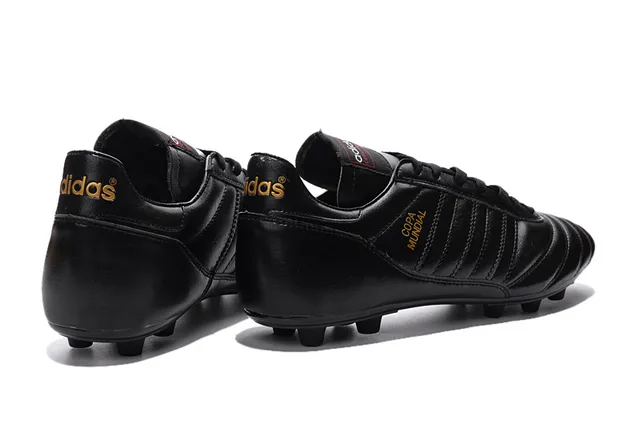 Adidas Copa Mundial Black Gold Firm-Ground Soccer Shoes 8