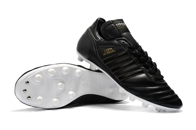 Adidas Copa Mundial Black Gold Zapatillas de fútbol para terreno firme 5