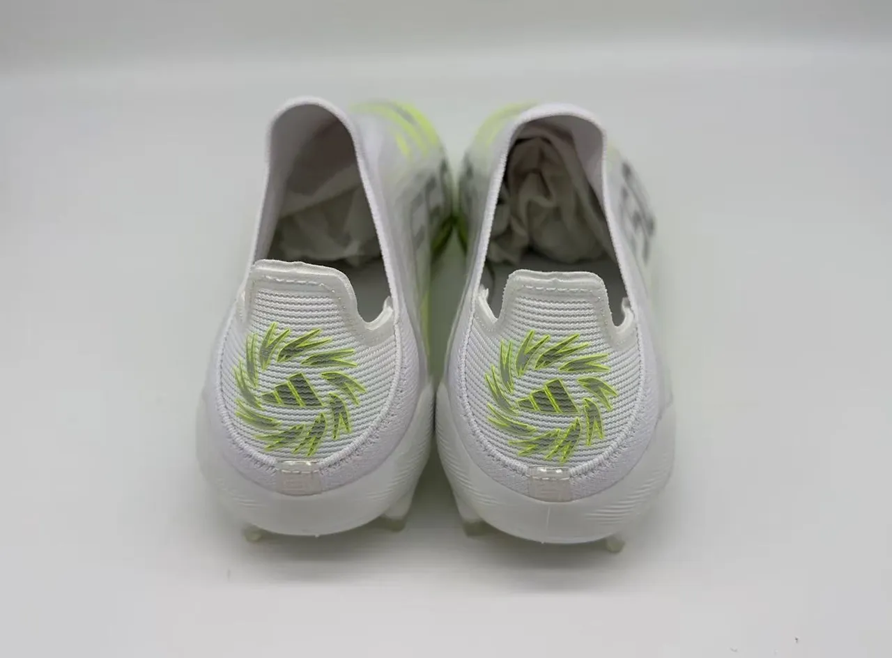 Adidas F50 Verde Neón Lime Ajuste Meia Piso Firme Chuteiras de Futebol 3