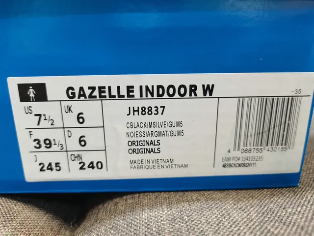 Adidas Gazelle Zapatillas estilo de vida negro y blanco 2