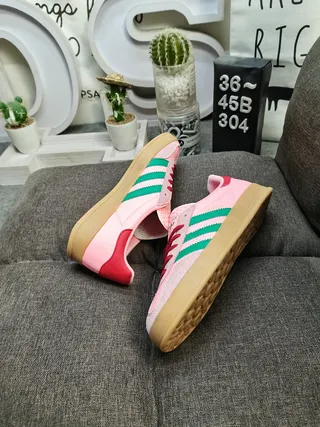 Adidas Gazelle গোলাপি সবুজ লাল গাম লাইফস্টাইল স্নিকার্স 6