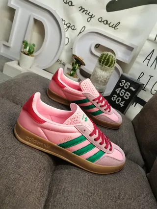 Adidas Gazelle গোলাপি সবুজ লাল গাম লাইফস্টাইল স্নিকার্স 9