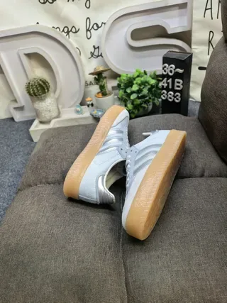 Adidas Tênis Lifestyle Cinza Marrom Sola Gum Low Top 6