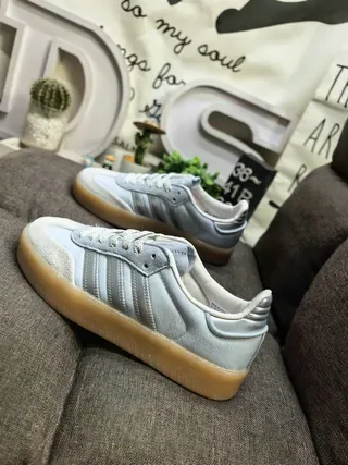 Adidas Tênis Lifestyle Cinza Marrom Sola Gum Low Top 7