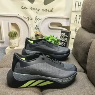 Adidas Hyperboost Tech Black and Lime Green Lifestyle Sneakers