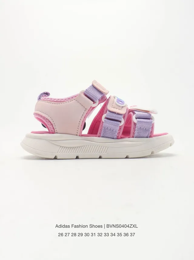 Adidas শিশু গোলাপি এবং বেইজ চরিত্র চার্ম কাজুয়াল স্যান্ডেল 7