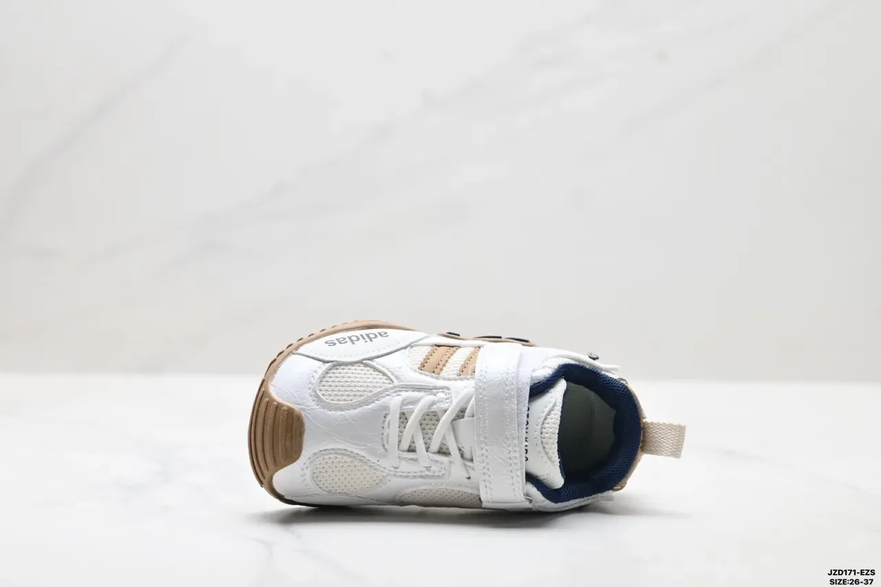 Adidas Crianças Branco Rosa Cinza Velcro Alça Tênis 6