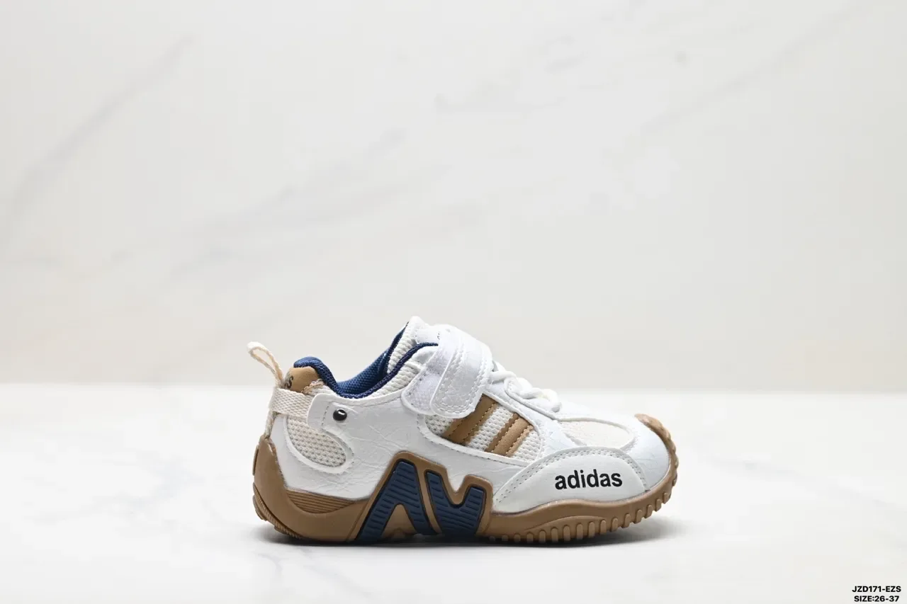 Adidas Crianças Branco Rosa Cinza Velcro Alça Tênis 7