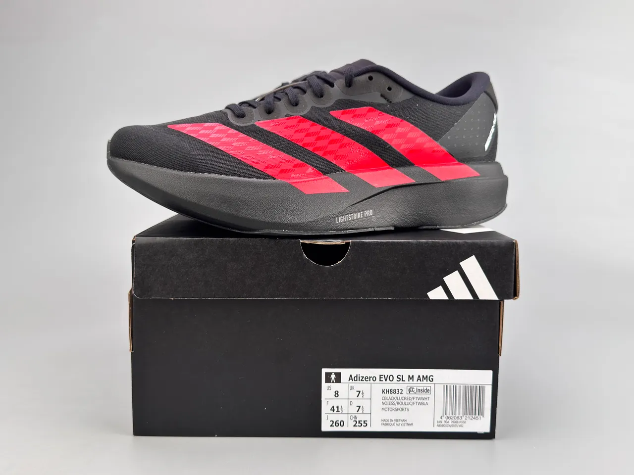 Adidas Lightstrike Pro AMG Black Red Chaussures de course 4