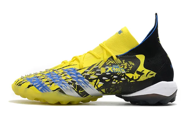 Adidas Predator Accuracy X-Men হলুদ নীল টার্ফ ফুটবল জুতো 8