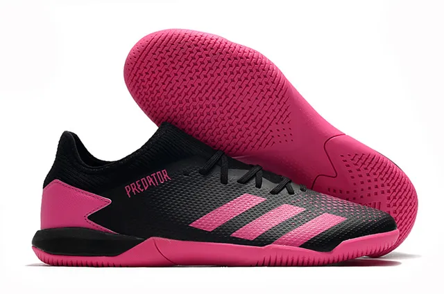 Adidas Predator Vert Noir Haut en Maille Perforé Semelle en Caoutchouc Outsole Chaussures de Football Indoor 12