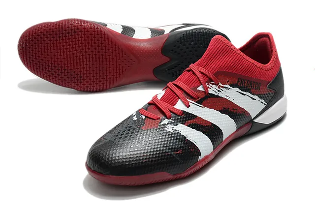 Adidas Predator Vert Noir Haut en Maille Perforé Semelle en Caoutchouc Outsole Chaussures de Football Indoor 20