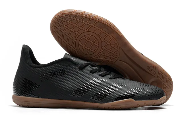 Adidas Predator Blanco Naranja Zapatos de Fútbol Indoor Sintético Malla Superior Bajo 3