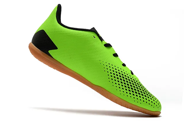 Adidas Predator Blanco Naranja Zapatos de Fútbol Indoor Sintético Malla Superior Bajo 6