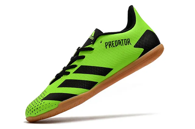 Adidas Predator Blanco Naranja Zapatos de Fútbol Indoor Sintético Malla Superior Bajo 7