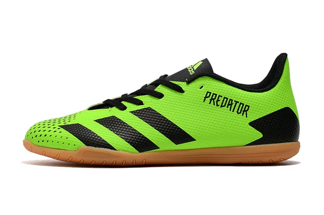 Adidas Predator Blanco Naranja Zapatos de Fútbol Indoor Sintético Malla Superior Bajo 8