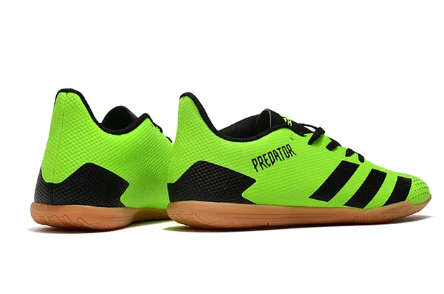 Adidas Predator Blanco Naranja Zapatos de Fútbol Indoor Sintético Malla Superior Bajo 10